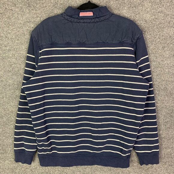 Vineyard Vines Mens Quarter Zip Sweatshirt Pullover Cotton Jacket Coat Size M - Picture 3 of 8